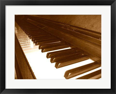Framed Art Klavier Tastatur Wall Decor 18x24 Artwork