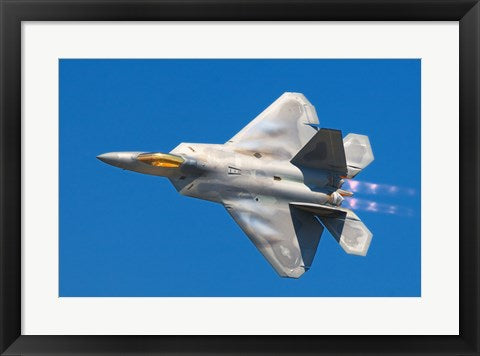 Framed Art Lockheed Martin F-22A Raptor JSOH Wall Decor 18x24 Artwork