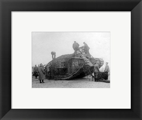 Framed Art Mark IV Tank Wall Decor 18x24 Artwork