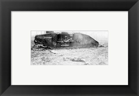 Framed Art Mark IV Tank Exploded Wall Decor 18x24 Artwork