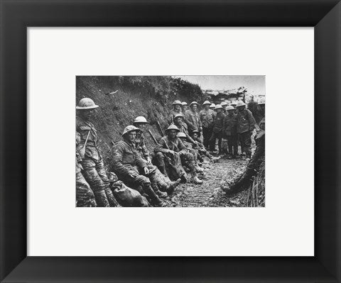 Framed Art Royal Irish Rifles Ration Party Somme July 1916 Wall Decor 18x24 Artwork