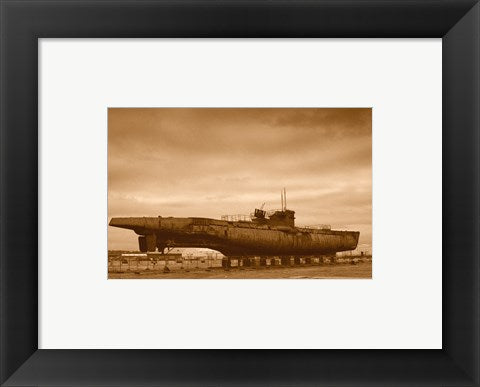 Framed Art U - Boat U534 Wall Decor 18x24 Artwork