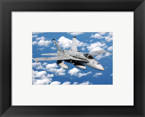 Framed Art USMC FA-18 Hornet Wall Decor 18x24 Artwork