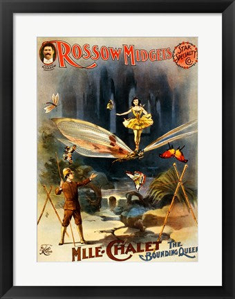 Framed Art Rossow Midgets, 1897 Wall Decor 18x24 Artwork