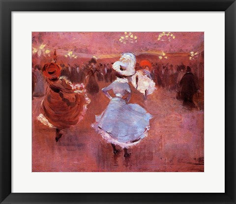 Framed Art Jean-Louis Forain Can-Can Dancers Wall Decor 18x24 Artwork
