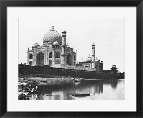 Framed Art Felice Beato Taj Mahal 1865 Wall Decor 18x24 Artwork