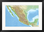 Mexico Relief Location Map