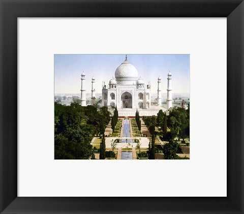 Framed Art Taj Mahal 1890 Wall Decor 18x24 Artwork