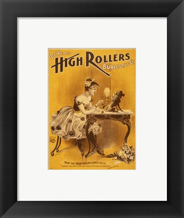 Framed Art How the High Rollers Girls Do It Wall Decor 18x24 Artwork