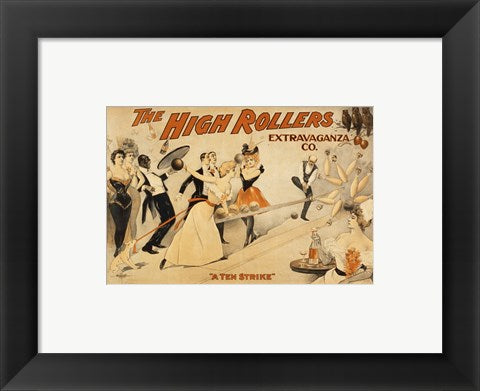 Framed Art High Rollers Extravaganza Wall Decor 18x24 Artwork