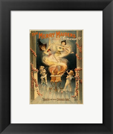 Framed Art The Merry Maidens Wall Decor 18x24 Artwork