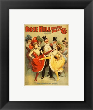 Framed Art Rose Hill English Folly Wall Decor 18x24 Artwork