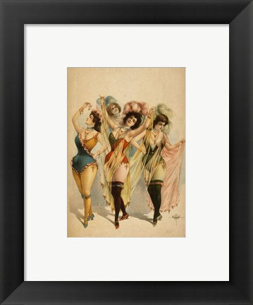 Framed Art The Gaiety Dancers Wall Decor 18x24 Artwork