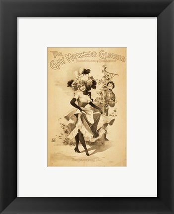 Framed Art The Gay Morning Glories Vaudevillers & Burlesquers Wall Decor 18x24 Artwork