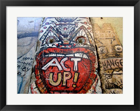 Framed Art Act Up - Berlin Wall Framed Art for your Home Wall Decor 18x24 Artwork