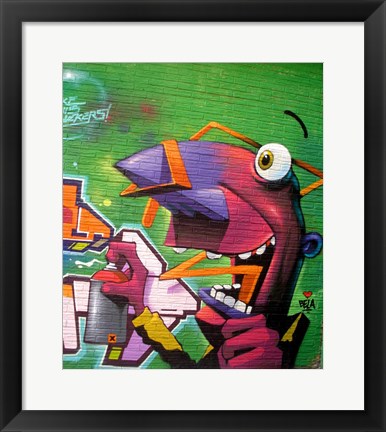 Framed Art Vitoria Graffiti Wall Decor 18x24 Artwork