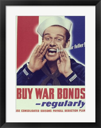 Framed Art Buy War Bonds Regularly Framed Art for your Home Wall Decor 18x24 Artwork