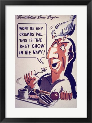 Framed Art Scuttlebutt Sam Wall Decor 18x24 Artwork