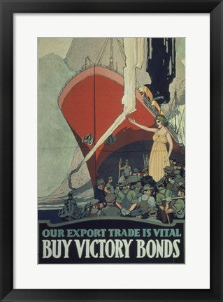 Framed Art Buy Victory Bonds Framed Art for your Home Wall Decor 18x24 Artwork