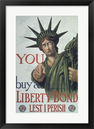 Framed Art You Buy a Liberty Bond Wall Decor 18x24 Artwork