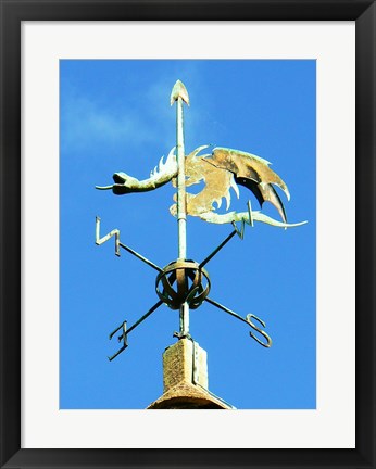 Framed Art Weathervane on the Church of St Michael Wall Decor 18x24 Artwork