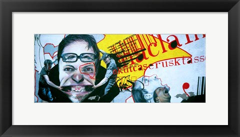 Framed Art Graffiti Warsaw Wall Decor 18x24 Artwork