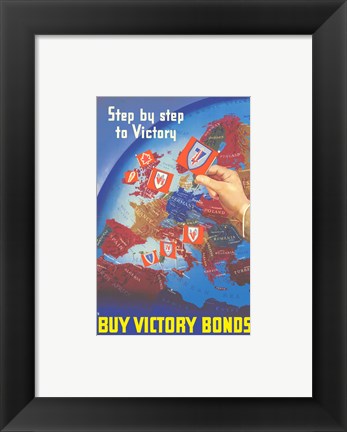 Framed Art Step by Step to Victory Wall Decor 18x24 Artwork