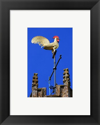 Framed Art Church Tower Weathervane Wall Decor 18x24 Artwork