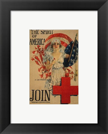 Framed Art Howard Chandler Christy WWI Poster Wall Decor 18x24 Artwork