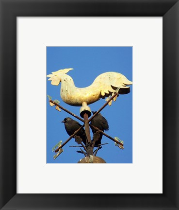 Framed Art Weathervane, Holy Trinity Church Wall Decor 18x24 Artwork