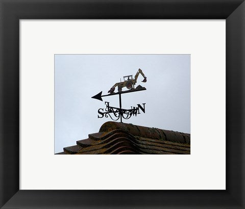 Framed Art Weathervane, Upper Mannington Wall Decor 18x24 Artwork