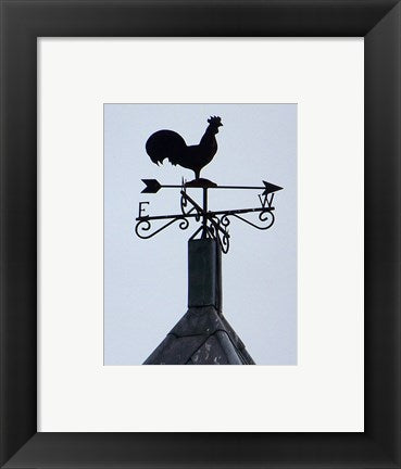 Framed Art Weathervane, The Church of St Peter and St Mary Wall Decor 18x24 Artwork
