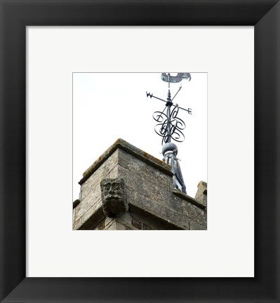Framed Art Weathervan on the Church of St Mary, Horncastle Wall Decor 18x24 Artwork