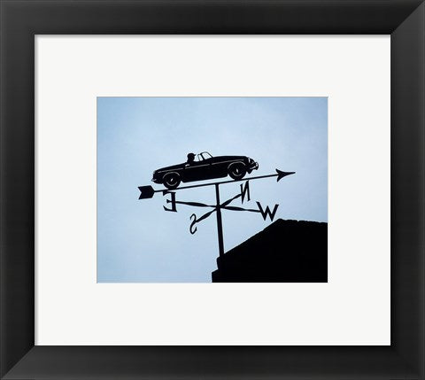 Framed Art Automotive Weathervane Framed Art for your Home Wall Decor 18x24 Artwork