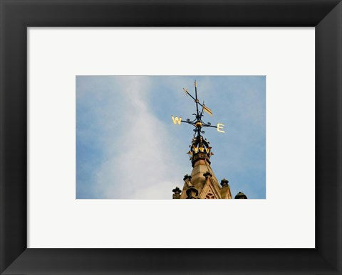 Framed Art Weathervane, Belfast Wall Decor 18x24 Artwork