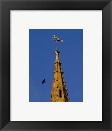 Framed Art Weathervane on Hanslope Church Wall Decor 18x24 Artwork