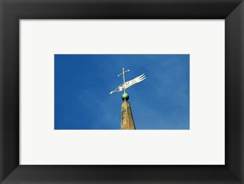 Framed Art Weathervane, St Malachi's Wall Decor 18x24 Artwork