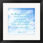 Framed Art Eternal Life Framed Art for your Home Wall Decor 18x24 Artwork