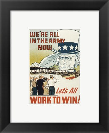 Framed Art We're All in the Navy Now Wall Decor 18x24 Artwork