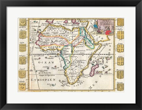 1710 De La Feuille Map of Africa