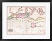 1818 Pinkerton Map of Northern Africa and the Mediterranean