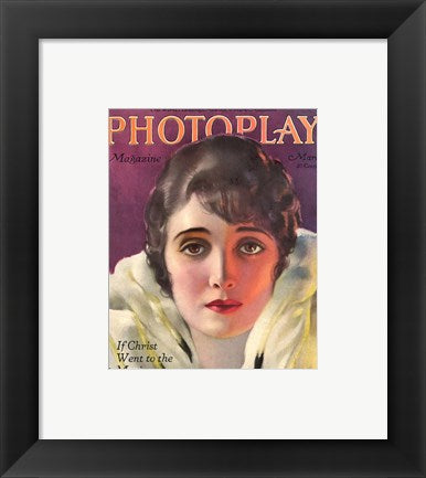 Framed Art Alice Joyce Photoplay March, 1920 Wall Decor 18x24 Artwork