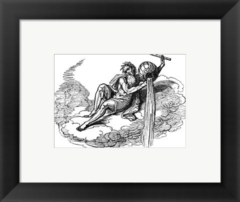 Framed Art Aquarius Drawing Framed Art for your Home Wall Decor 18x24 Artwork