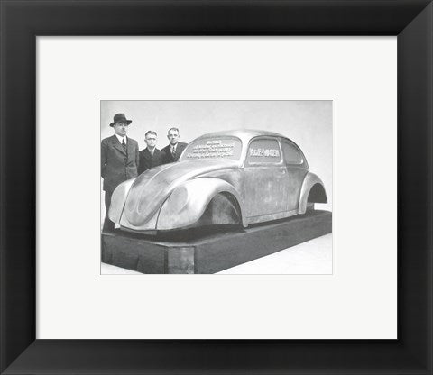 Framed Art Automotive KDF-Wagen Framed Art for your Home Wall Decor 18x24 Artwork