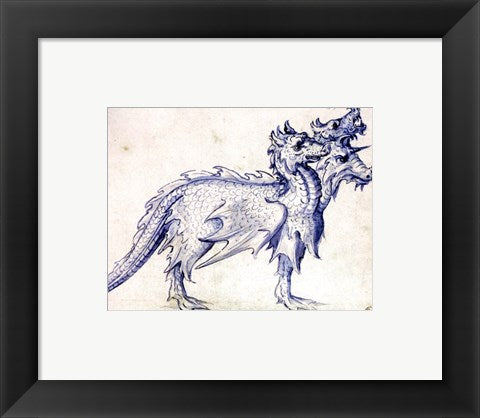 Framed Art Cerberus Framed Art for your Home Wall Decor 18x24 Artwork