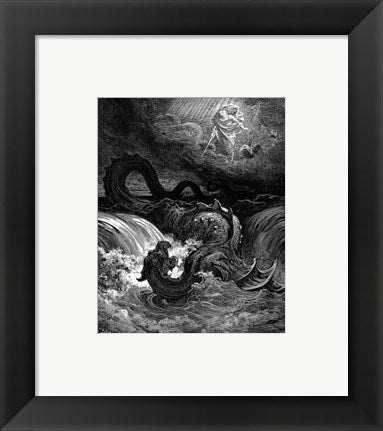 Framed Art Destruction of Leviathan Wall Decor 18x24 Artwork