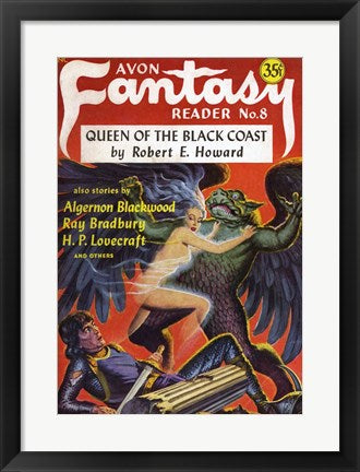 Framed Art Avon Fantasy Reader 1948 Cover Wall Decor 18x24 Artwork