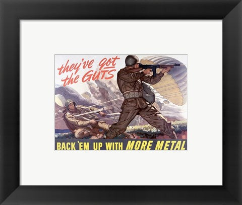 Framed Art Back em' Up Framed Art for your Home Wall Decor 18x24 Artwork