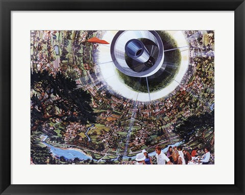Framed Art Bernal Sphere Framed Art for your Home Wall Decor 18x24 Artwork