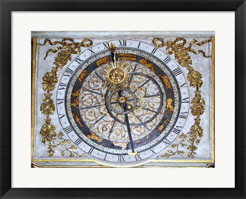Framed Art Frame Art Cathedrale Saint Jean Lyon Astronomical Clock Dial Wall Decor 18x24 Artwork